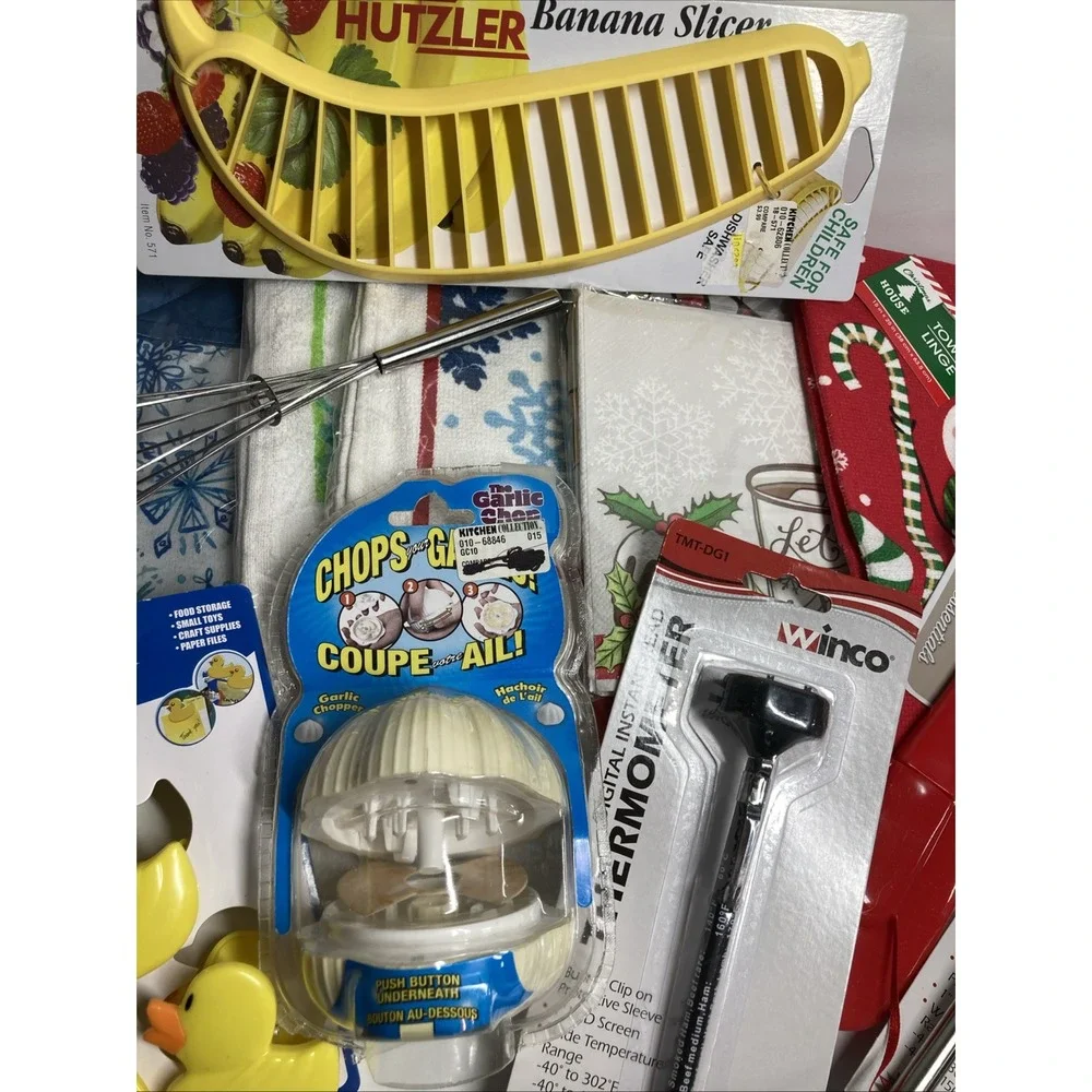 Odd Kitchen Gadget Gift Pack 18 Items: Garlic,‎ Egg, Banana Chopper; Towels...